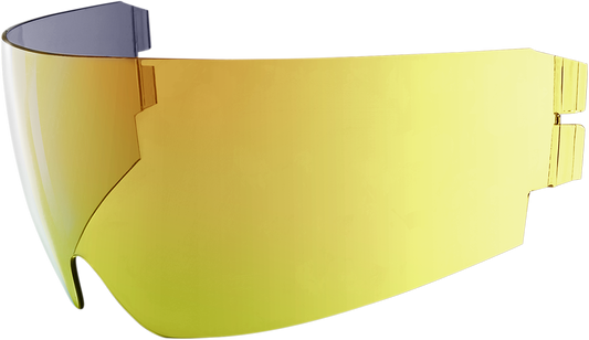 Bill's Exhausts ICON Alliance GT/Airflite/Airform Dropshield RST Gold helmet parts, close-up view of the helmet shield.