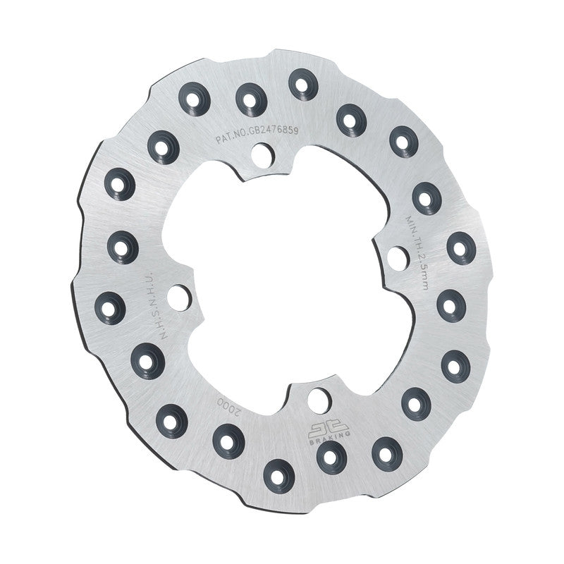 JT, JT Rear Brake Rotor SS Self-Cleaning Part JTD2000SC01 for Off-Road Vehicles