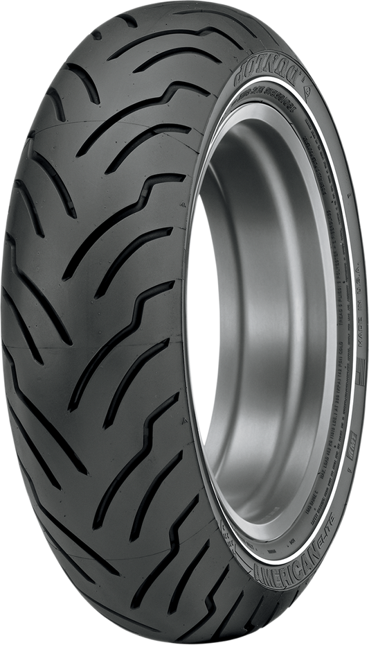 DUNLOP, DUNLOP American Elite Rear Motorcycle Tire – MT90B16 Narrow Whitewall, 74H – Part 45131814