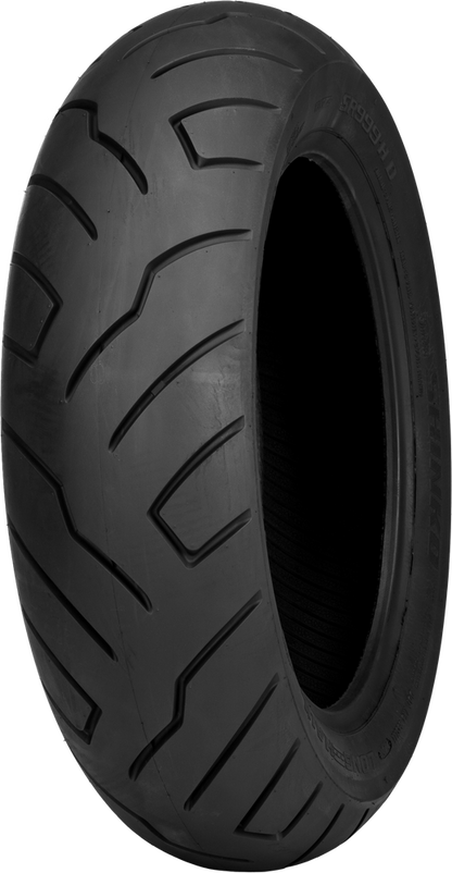 Shinko SR999 cruiser motorcycle rear tire 150/70B-18 with durable tread design for long-haul riding.