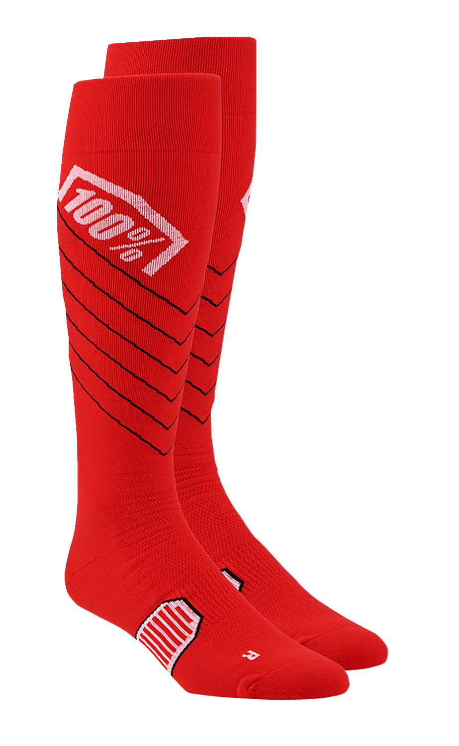 100% Hi-Side Performance Socks - Red - Small/Medium 20054-00007 - Howling Moto