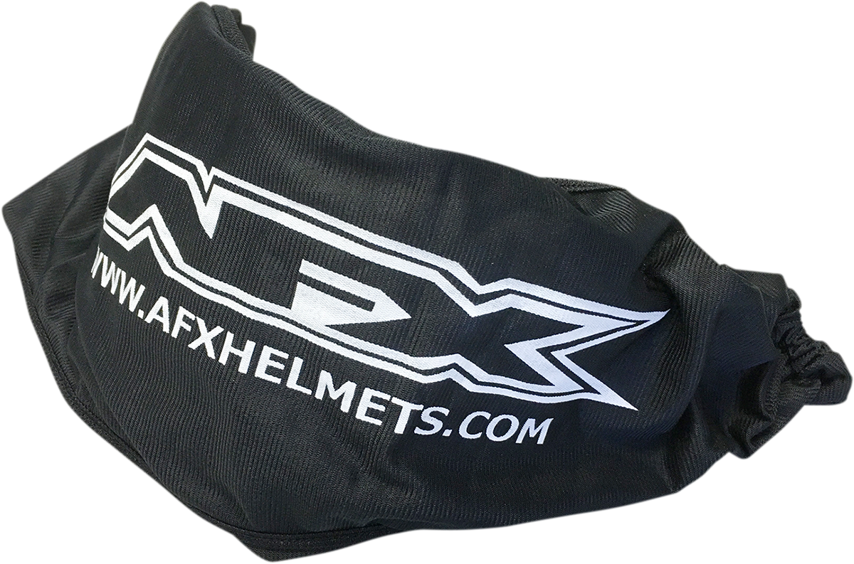 Black AFX Shield Bag by Bill's Exhausts, protective gear designed for motorcycle or automotive shield storage.