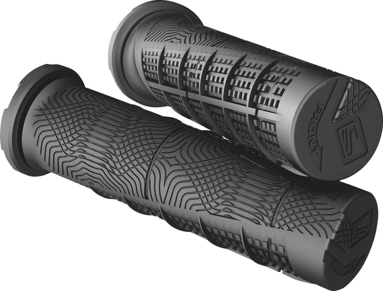 Black Scott Deuce ATV engine grip with textured surface, designed for secure handling and durability in off-road conditions.