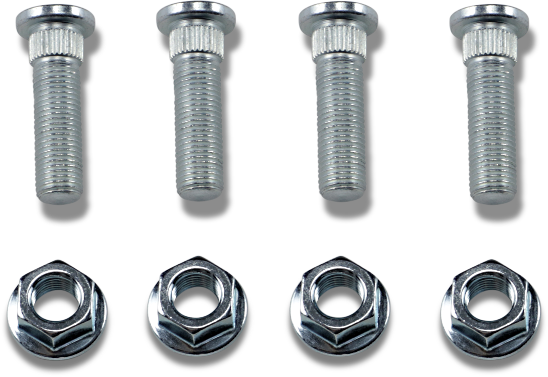 MOOSE OFFROAD Polaris wheel stud and nut kit, part 85-1092, showing metal studs and nuts for off-road vehicle wheels.