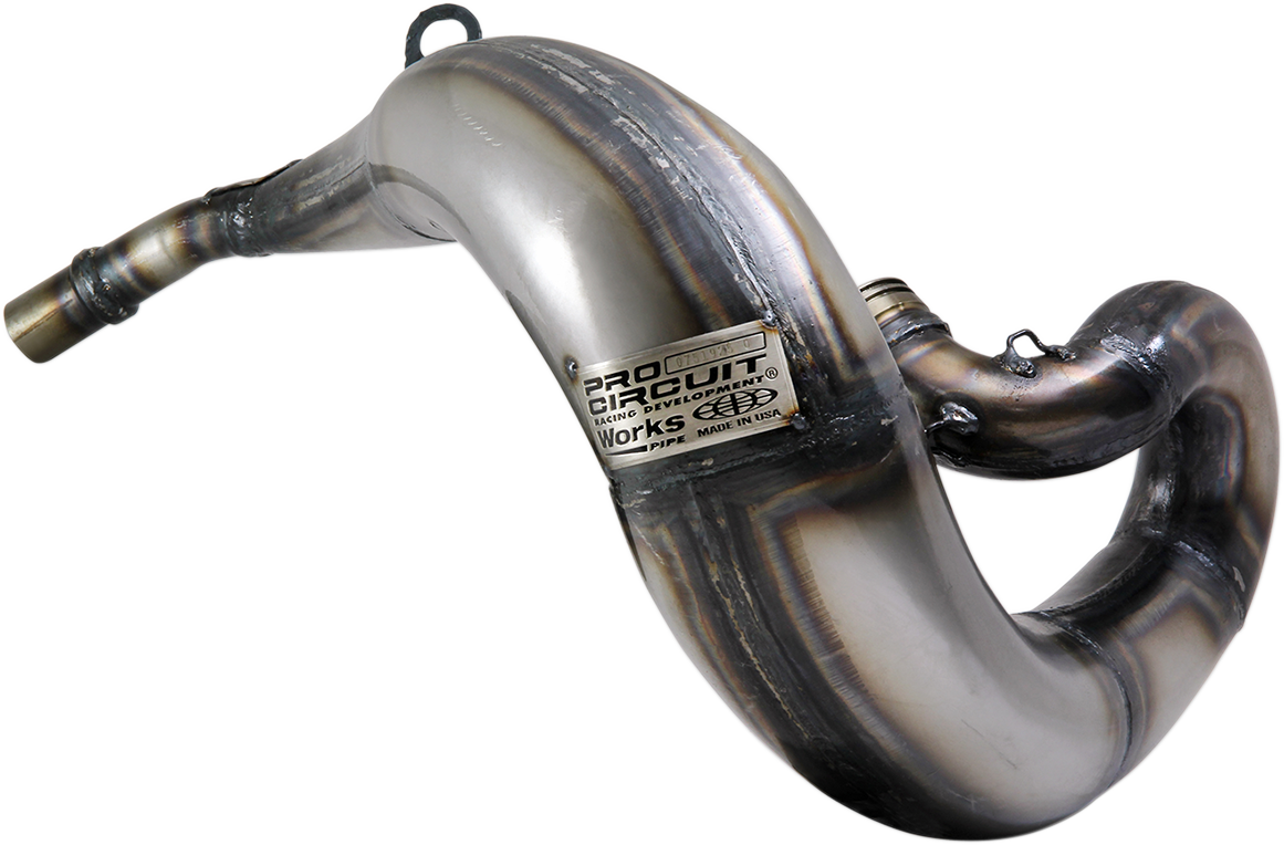 Pro Circuit Works Pipe 0751925-O motorcycle exhaust system, showcasing the high-performance pipe designed for enhanced motorcycle power.