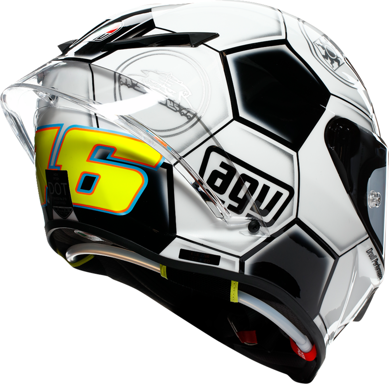 AGV Pista GP RR Catalunya 2008 Limited Edition helmet in XL, featuring detailed racing helmet design and vibrant graphics.