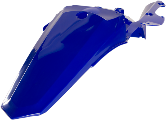 Blue Acerbis rear fender for motorcycle, body part, with mounting details, designed for durability and style.