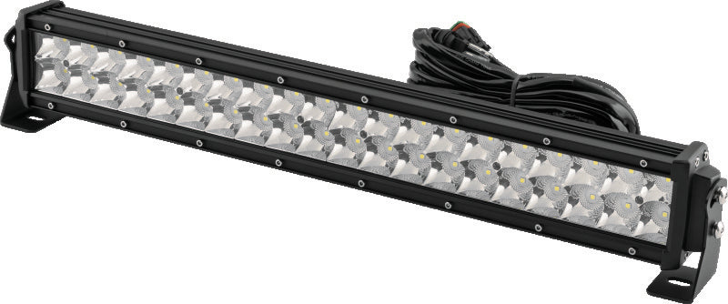 QuadBoss 22-inch double row LED light bar with combo flood and spot beams, designed for off-road and vehicle lighting.