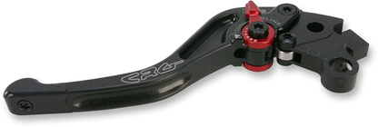 CRG RC2 Shorty clutch lever in black, designed for motorcycle control and durability, with a sleek, compact design.