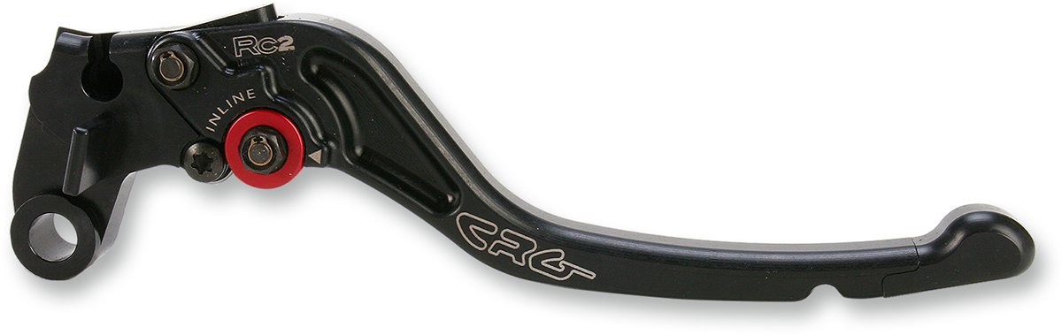 Black CRG RC2 standard motorcycle clutch lever with 2AN-641-T-B design, shown on a clean background.