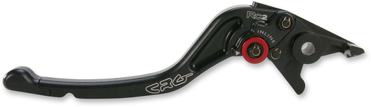 CRG RC2 standard brake lever in black, featuring a sleek design and ergonomic grip for motorcycle braking.