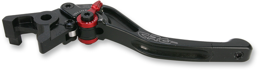 Black CRG RC2 Shorty Brake Lever with 2AN-521-H-B fitting, shown with detailed close-up of the sleek, ergonomic design.