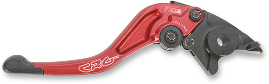 CRG RC2 Shorty Brake Lever in red, motorcycle brake lever with ergonomic design and part number 2AN-551-H-R