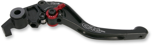 CRG RC2 Shorty Brake Lever in black with 2RB-516-H-B model, designed for motorcycle braking systems, shown in close-up image.