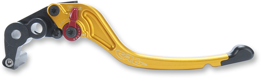 CRG RC2 Standard Brake Lever in gold, motorcycle brake lever with ergonomic design, part number 2RN-511-T-G.