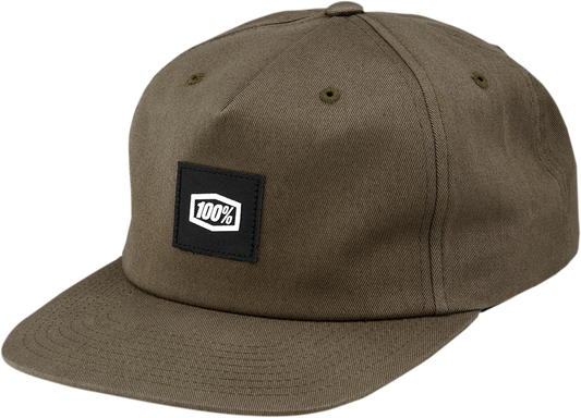 100% Lincoln Snapback Hat - Brindle - One Size 20088-399-01 - Howling Moto