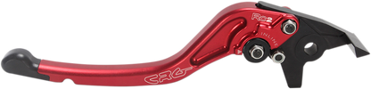 Red CRG RC2 Standard Brake Lever for motorcycle, featuring ergonomic design and high-quality metal construction.