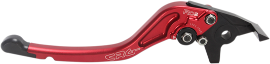 Red CRG RC2 Standard Brake Lever for motorcycle, featuring ergonomic design and high-quality metal construction.