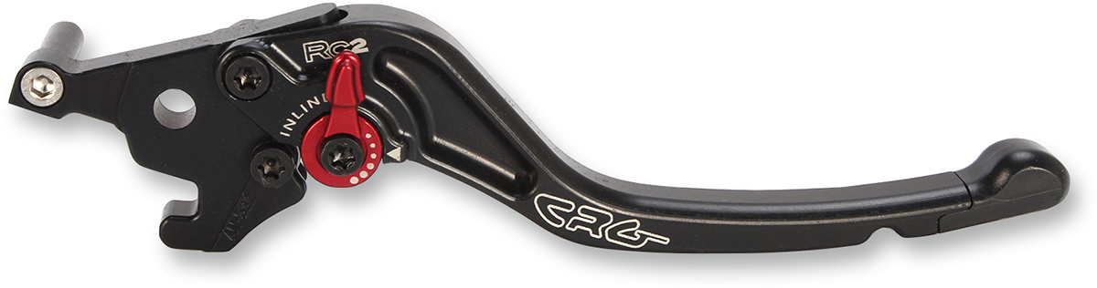 Black CRG RC2 standard motorcycle brake lever with 2AN-532-T-B design, showcasing ergonomic grip and precise control.