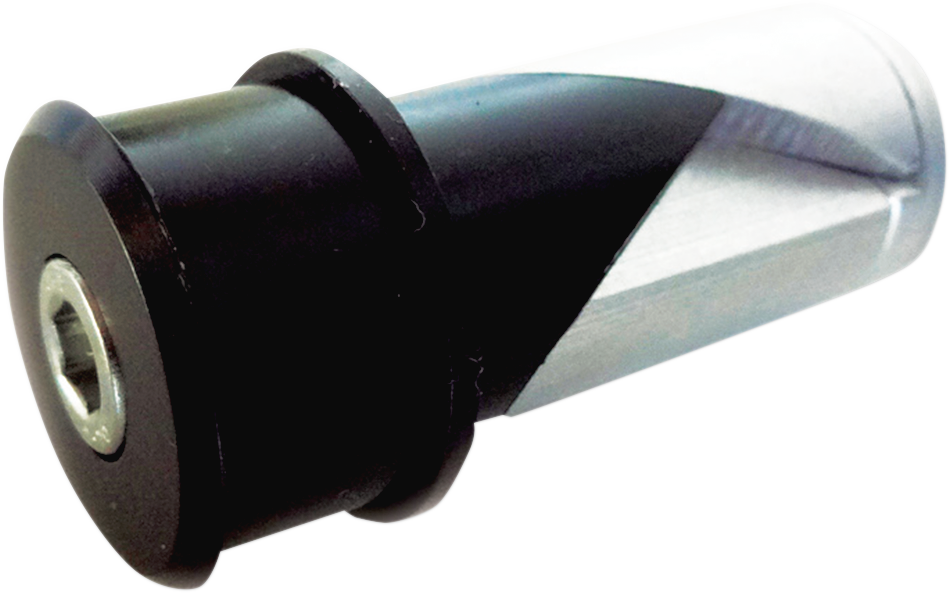 CRG IA-200 handlebar and mirror internal aluminum adapter, showing close-up of mounting hardware and sleek metallic finish.