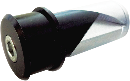 CRG IA-200 handlebar and mirror internal aluminum adapter, showing close-up of mounting hardware and sleek metallic finish.