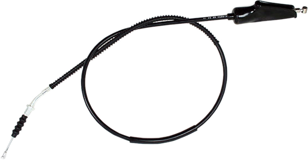 Black vinyl clutch cable by MOTION PRO, part 05-0054, designed for motorcycle performance and durability.