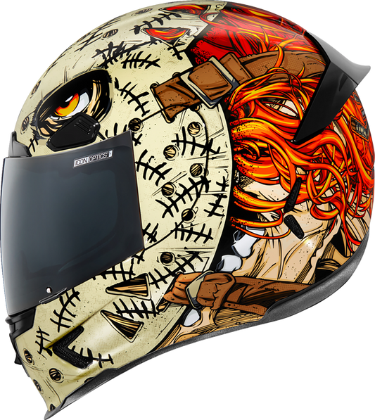 Red ICON Airframe Pro™ helmet in 2XL size with Topshelf design, featuring a sleek aerodynamic shape and matte finish.