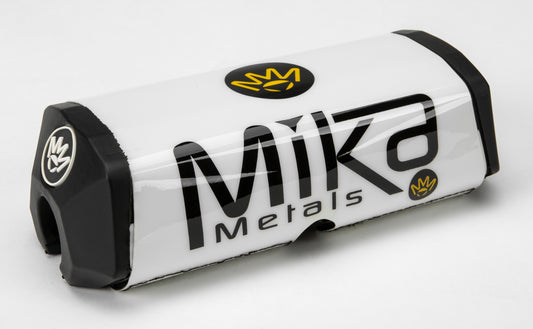 MIKA METALS, MIKA METALS 1 1/8 inch Raw Series Bar Pad White - T-6 7075 Aluminum Handlebar Accessory