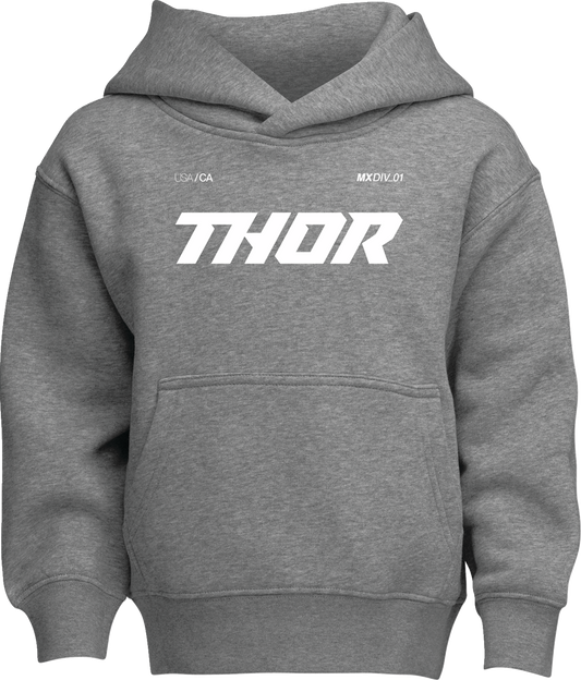 THOR, THOR Youth Brave Pullover Hoodie Heather Gray - Part Number 3052-0711