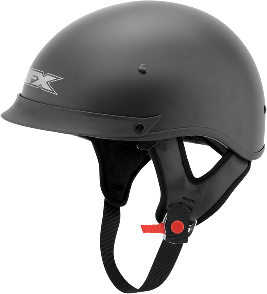 Matte black AFX FX-72 helmet in large size, designed for motorcycle riding with a sleek, aerodynamic shape.