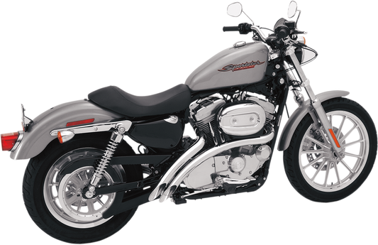 Chrome BASSANI XHAUST Radial Sweepers exhaust system for 2007-2013 Harley-Davidson XL motorcycles, part XL4-FF12CL.