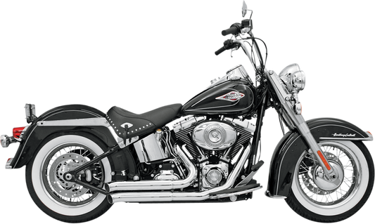 BASSANI XHAUST FireSweep Exhaust for Softail – Chrome, Part 12113D