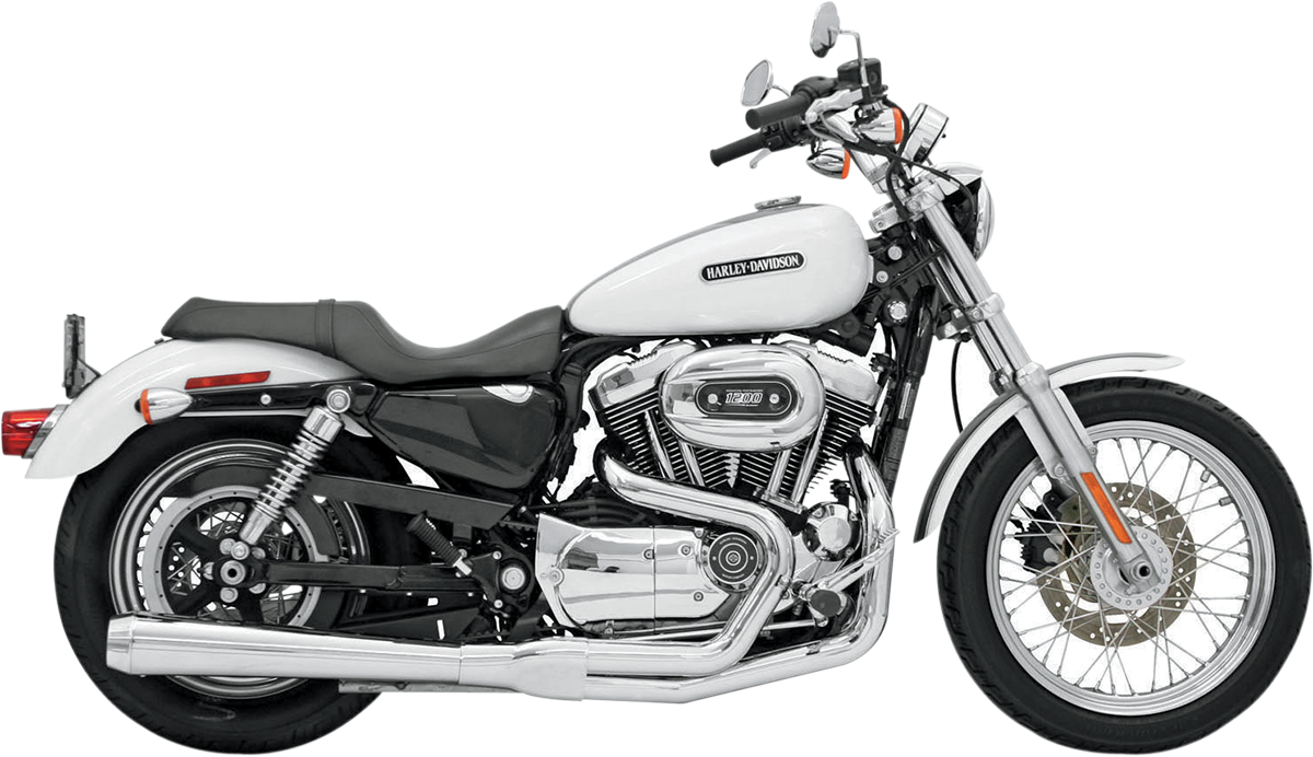 BASSANI XHAUST Road Rage Exhaust Chrome for Harley-Davidson XL 2004-2013 - Part 14111J