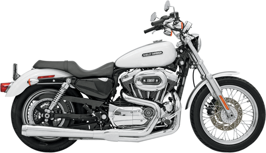 BASSANI XHAUST Road Rage Exhaust Chrome for Harley-Davidson XL 2004-2013 - Part 14111J