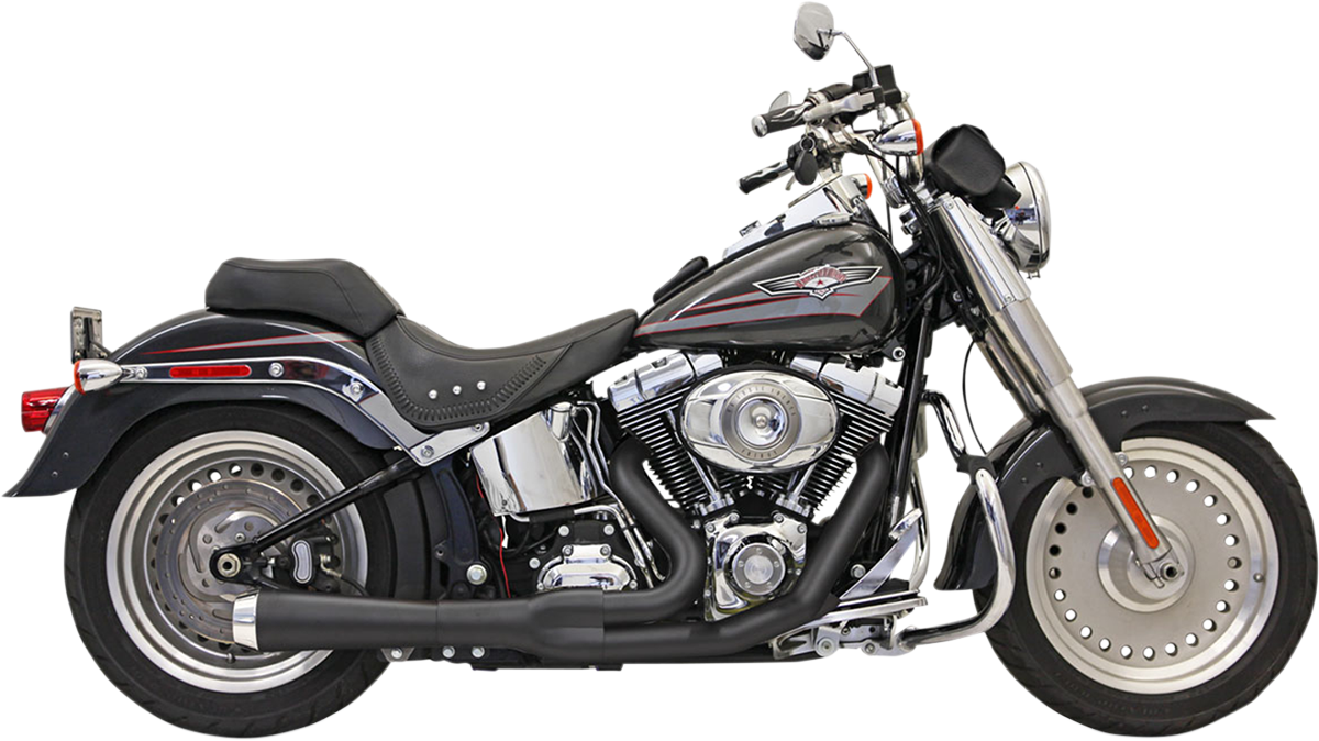 BASSANI XHAUST 2:1 Short Exhaust System for Softail – Part 12122J