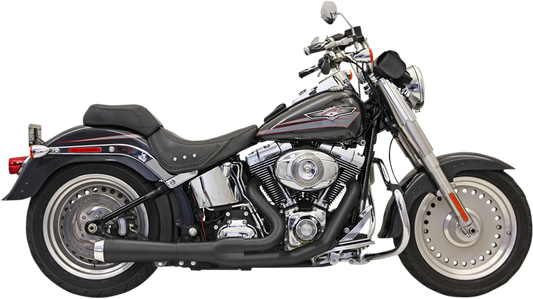 BASSANI XHAUST 2:1 Short Exhaust System for Softail – Part 12122J