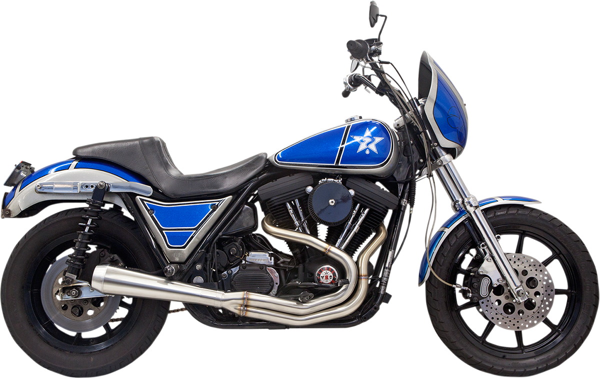BASSANI XHAUST Road Rage 3 exhaust system with 1-3/4" to 1-7/8" stepped equal-length headers for motorcycle performance.