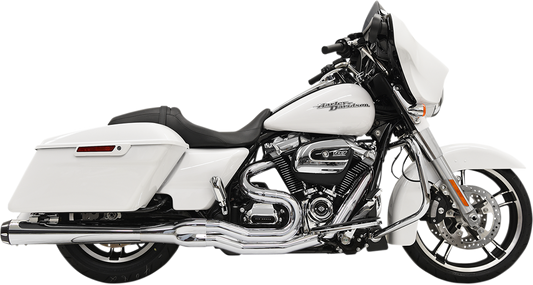 BASSANI XHAUST B4 2:1 exhaust with chrome finish and part number 1F51R, showcasing the polished metal and exhaust pipes.