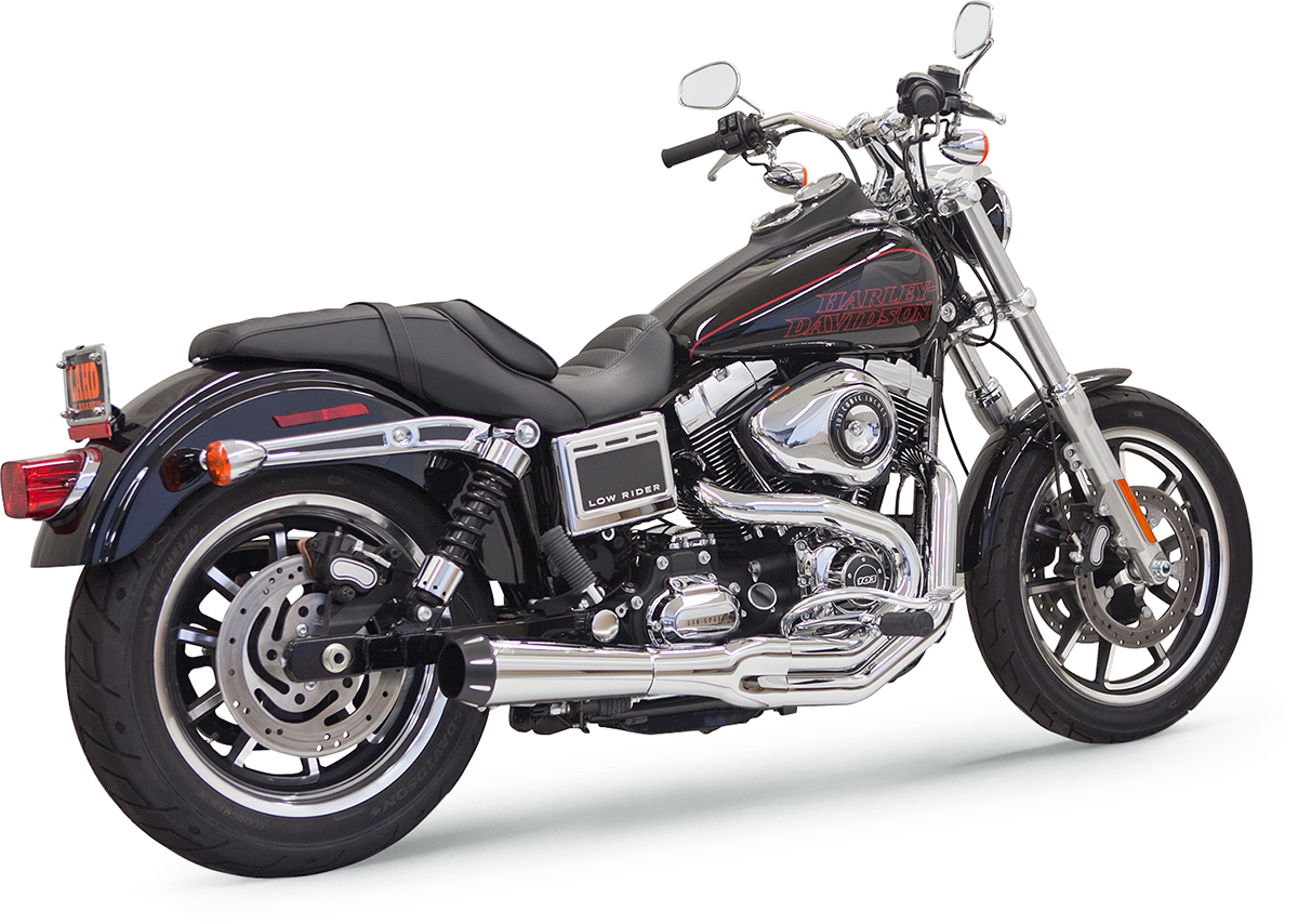 BASSANI XHAUST Mega Power Exhaust for FXD/FXDWG with Mid/Forward Controls - Chrome (Part No. 1D32R)