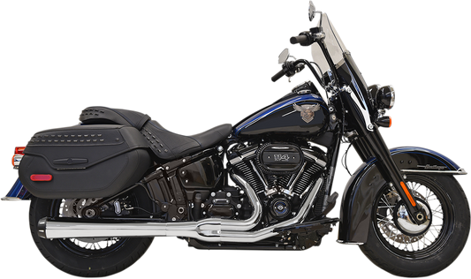 Chrome BASSANI XHAUST 2-into-1 Road Rage Exhaust System with part number 1S91R, showcasing polished metal and exhaust pipes