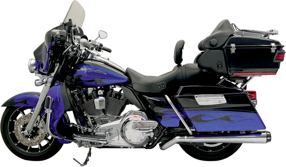 BASSANI XHAUST Mega Power Pseudo Muffler for '09-'20 FL Models with Chrome Finish - Part 1F49R