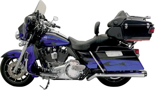BASSANI XHAUST Mega Power Pseudo Muffler for '09-'20 FL Models with Chrome Finish - Part 1F49R