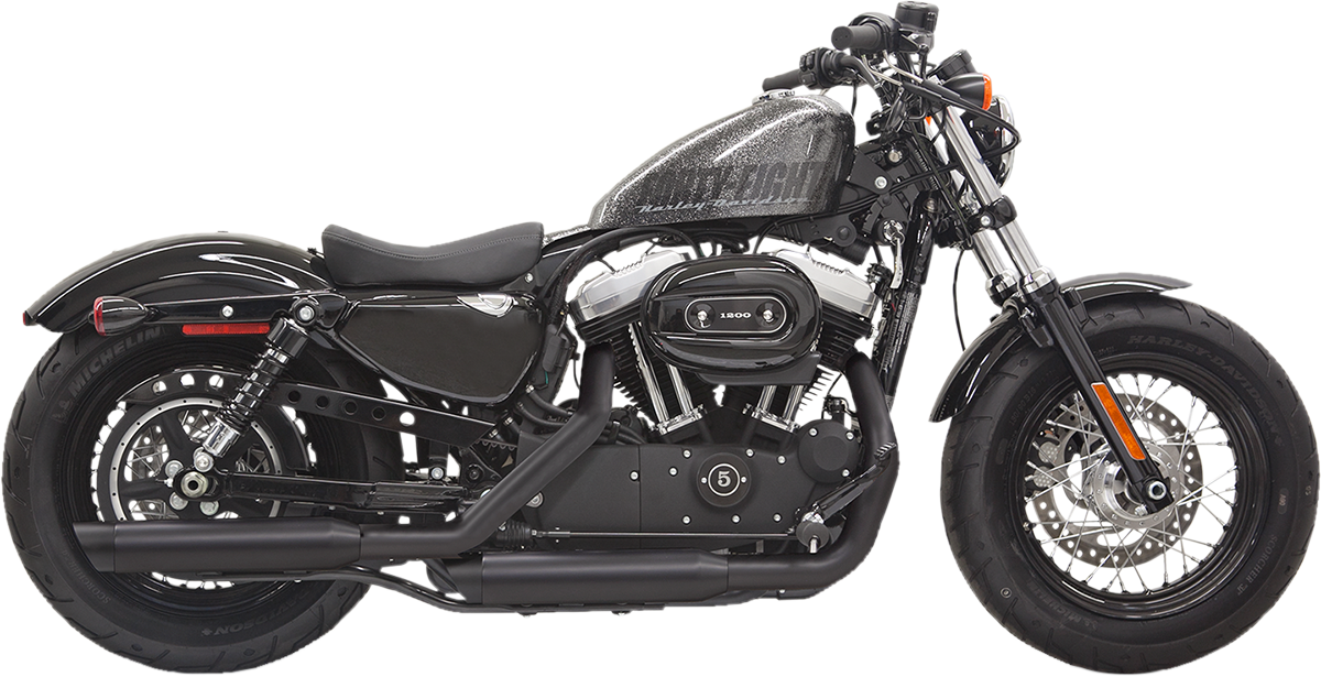 BASSANI XHAUST Firepower Series Slip-On Mufflers for Harley-Davidson Sportster 1X27SBB