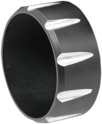 Black BASSANI XHAUST 3-inch fluted endcap for exhaust systems, shown in the product image.