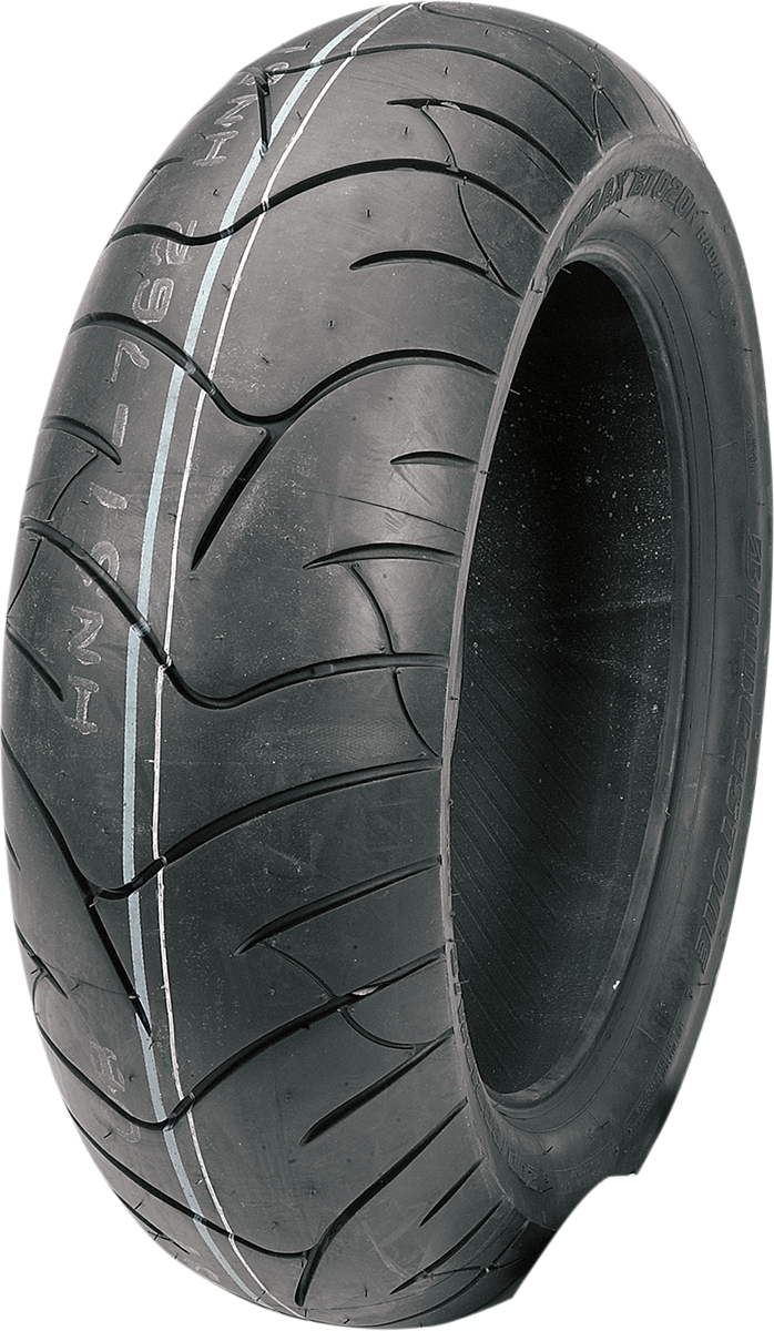 BRIDGESTONE Battlax BT-020 rear motorcycle tire, 200/60R16, designed for sport and sport touring motorcycles, tread detail visible