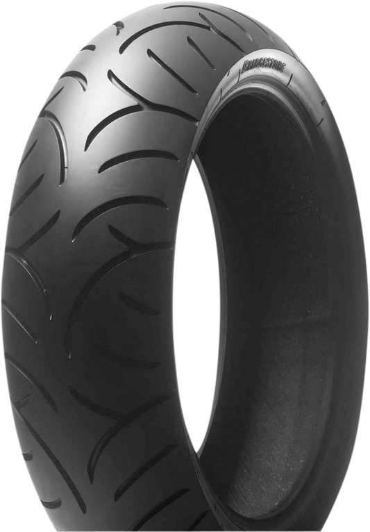 BRIDGESTONE Battlax BT-021-U rear motorcycle tire 190/50ZR17 (73W) with tread pattern and sidewall details visible.