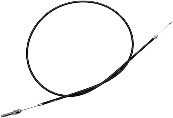 Black vinyl clutch cable by MOTION PRO, part 06-0063, with visible cable and protective sheath in a close-up view.