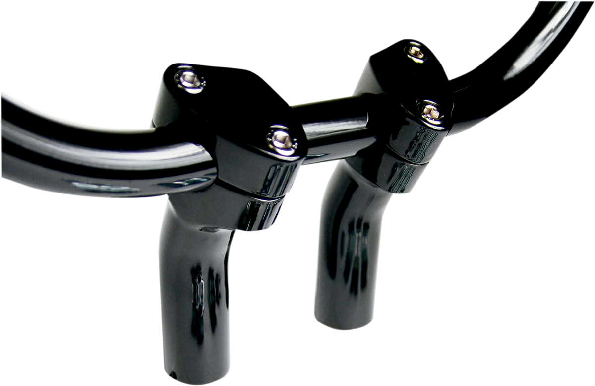 BARON Kickback Handlebar Risers - 1" - Black BA-7410B