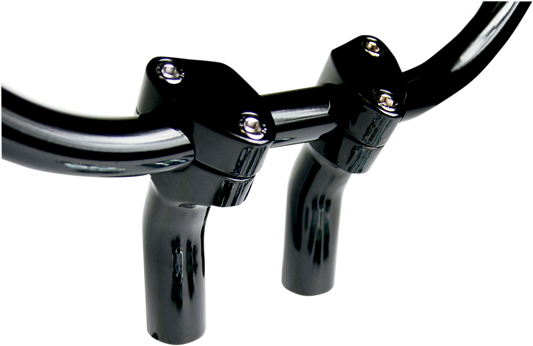 BARON Kickback Handlebar Risers - 1" - Black BA-7410B