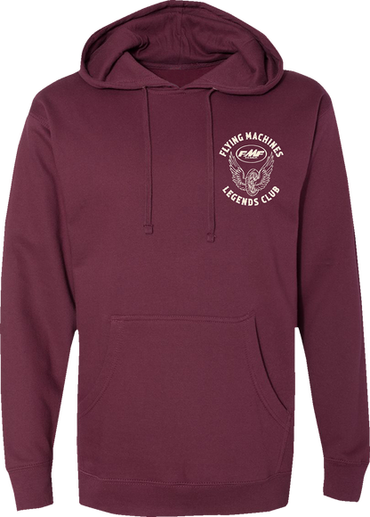 Maroon FMF Loyalty Hoodie in 2XL, casual fit with front pocket and hood, made by FMF.